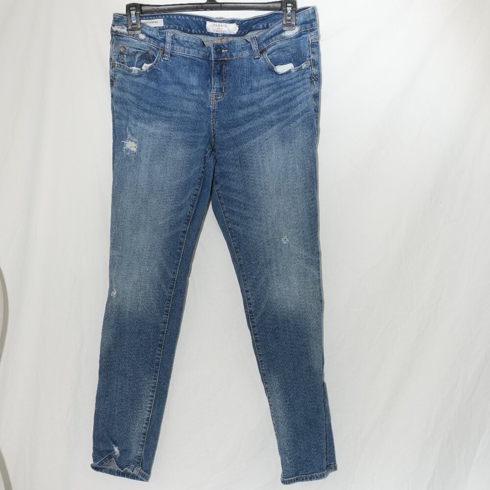 Skinny Distressed Denim with Holes Torrid Womens 14R Blue Jeans Cotton GUC